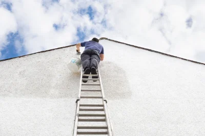 Peinture extérieure à la Forclaz — façades et ravalement